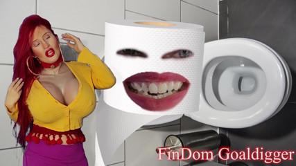 FinDom Goaldigger: Transformace na toaletní papír