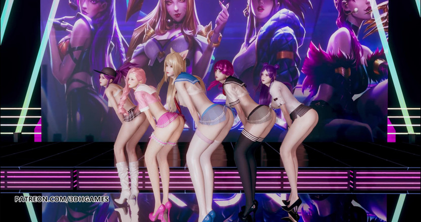 3D-Hentai Games: Hello venus - tarian goyang-goyang sambil bugil ahri akali kaisa evelynn...