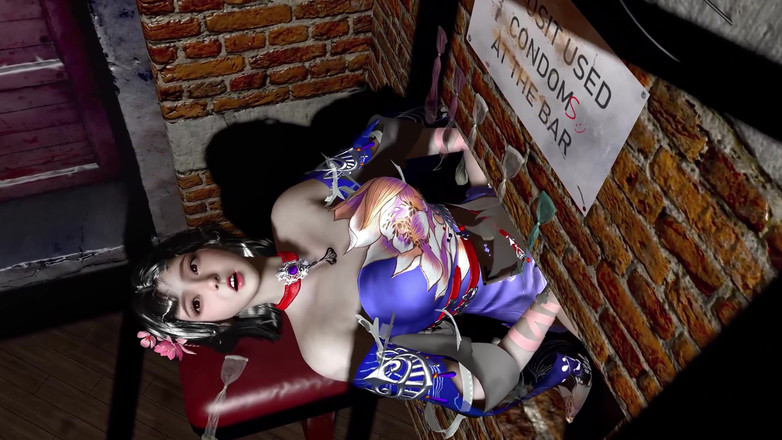 Why fuck so hard: 3D napalona dziwka Cosplay loszka naga jej ogromne cycki tak...
