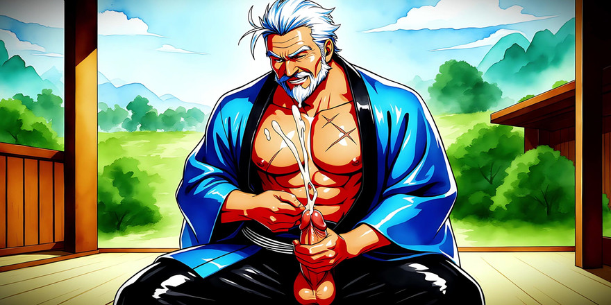 Erotic Man: Anime och manga inspirerad erotisk man konstuppsättning