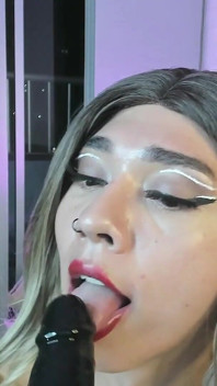 Liveshow Sissy Gives You a Sloopy Blowjob