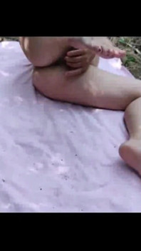 Mel Caressed in Forest 1