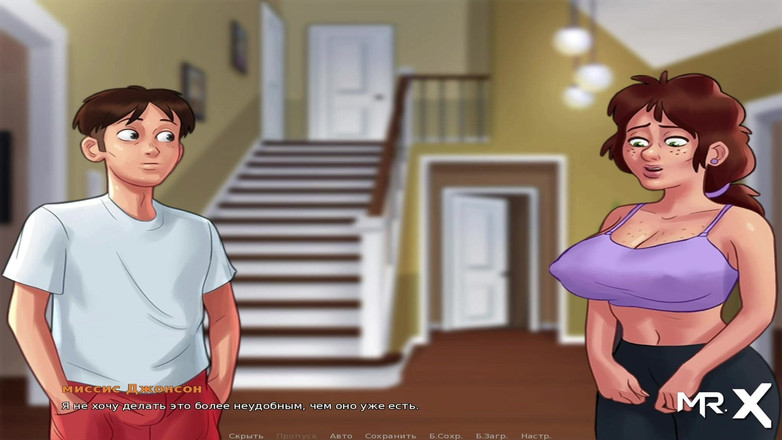 Mr Studio X: Summertimesaga - enfermera juega con la polla y luego se la...