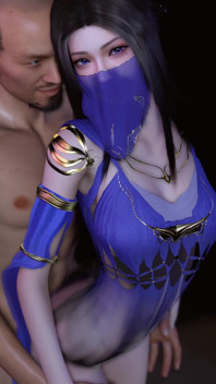 3D roztomilá cosplay kotě nahá její růžová kundička je tak tvrdě ošukaná
