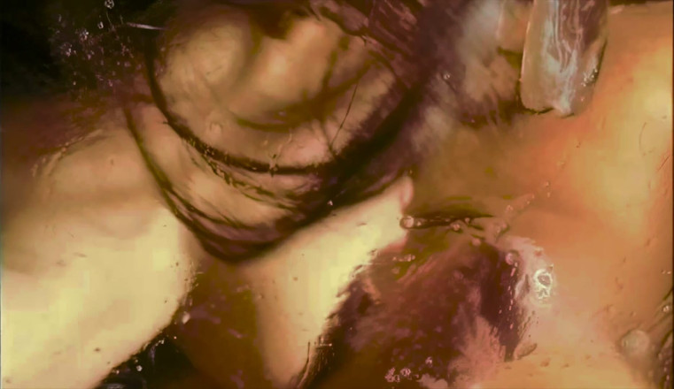 Inhonorof porn: 毛深い女の女が二つのチンコに犯される