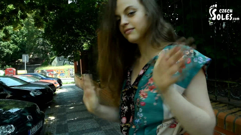 Czech Soles - foot fetish content: Barefoot walking and Anna's sexy dirty feet!