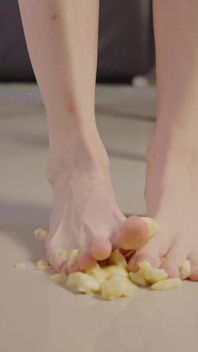 Barefoot Fruit Crush & Feet Licking