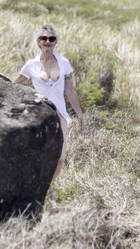 Outdoors with Crotchless Panties