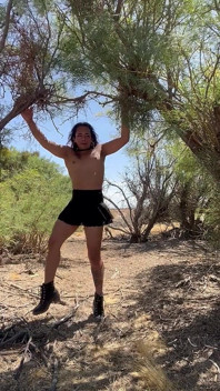 TS Desert Stripper Strips Naked Outdoors