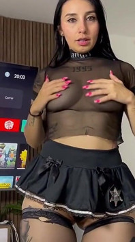 Ass Throbbing, Colombian Big Ass Fucks Her Tight Ass with a Dildo