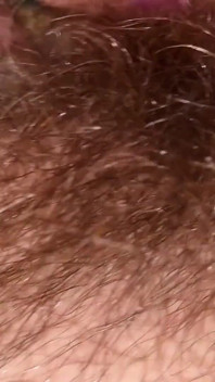 Super dicke und lange plüschige haare busch nahaufnahme