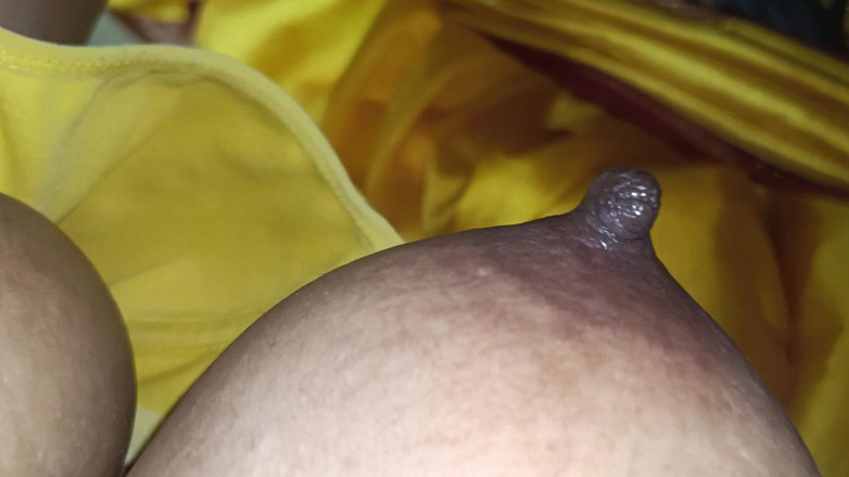 Wonder: Yellow Saree Hot Breast Nipple Licking