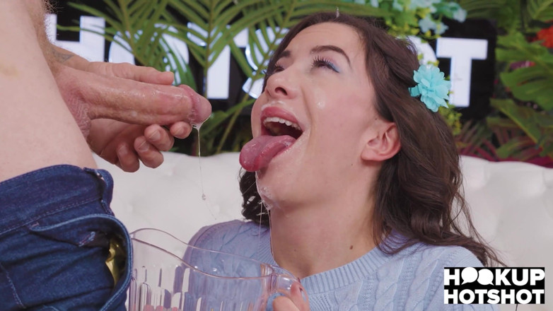 Hookup Hotshot: Eager Slut Natalie Brooks Asks Bryan Gozzling for Oral Sex!