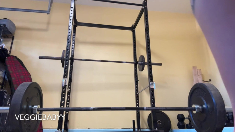 Veggiebabyy: Booty Kraťasy, tanga a sportovní podprsenka Powerlifting cvičení - dřep, bench,...