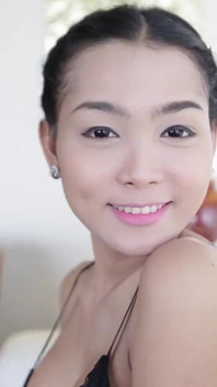 Ladyboystar - Brunette Thai Ladyboy Posing Her Round Tits Just for Me