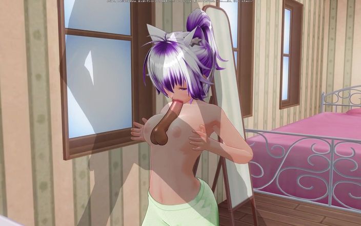 H3DC: Bạn gái hentai 3d trong bộ đồ ngủ màu xanh lá cây...