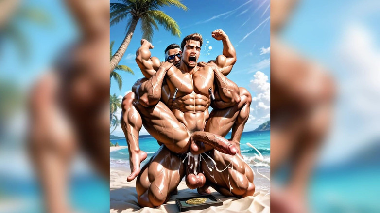 AI gay porn: Gespierde grote pik homo neuken