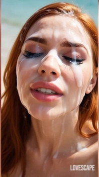 MILF Gags on Dick by the Ocean