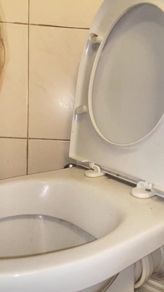 Elena917: Pissing and cleaning the toilet with my tongue