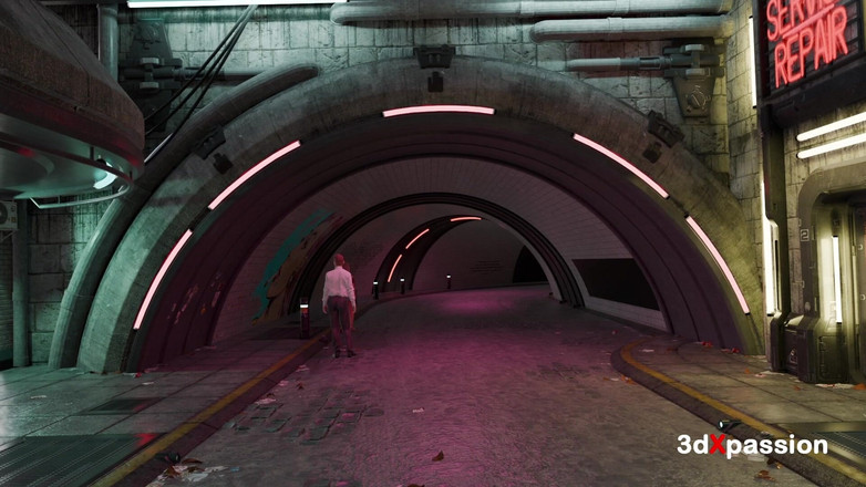 3dxpassion-transgender: Neon dreams 2077 - heißes cyberpunk futa fickt sexy mädchen - blowjob, Cowgirl,...