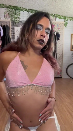 Pink Strip Tease Naked