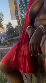 Outdoor Public Nude Mustabation with Vibrating Sex Toy