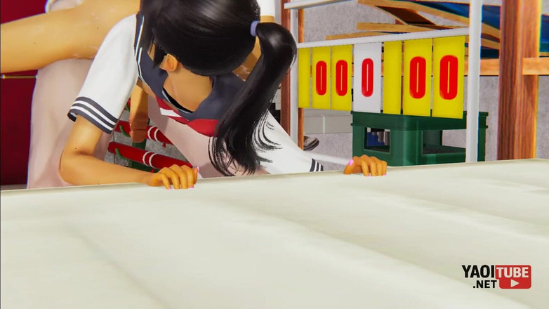 Yaoitube: フェムボーイ・ヤオイ - サイモンが体育教師のためにセックス