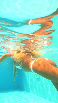 Lesbian Golden Showers in and by the Pool