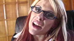 Playing Threes Scene-1_sexy Blonde MILF with Glasses in Lingerie Fucked in the Ass Ends in Creampie