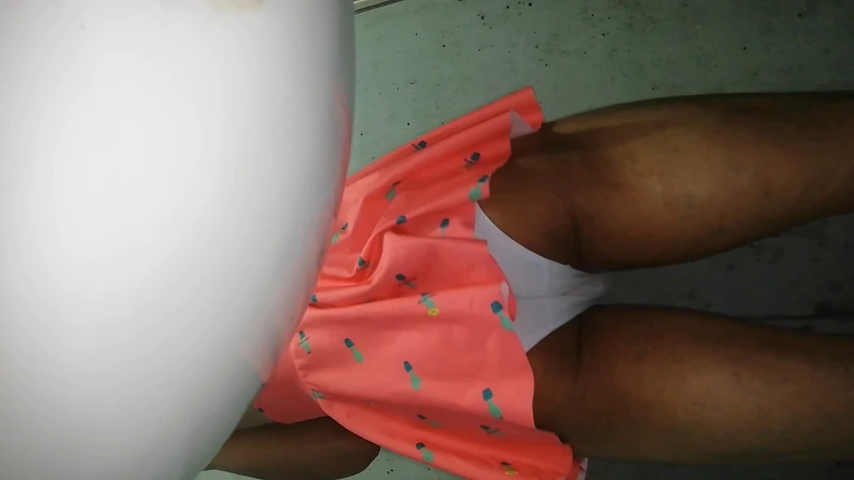 Rey rey: Cute Hot Showing Her White Panties Under Skirt with POV...