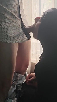 Muie clasică după muncă soție arabă Mia Niqab