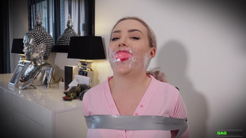 Gag Attack: Aubrey - Office girl loves bondage