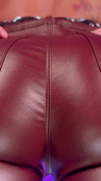 Booty Talk #3- Ebony Femdom Goddess Rosie Reed Ass Worship Mental Domination Tease and Denial Leather Pants