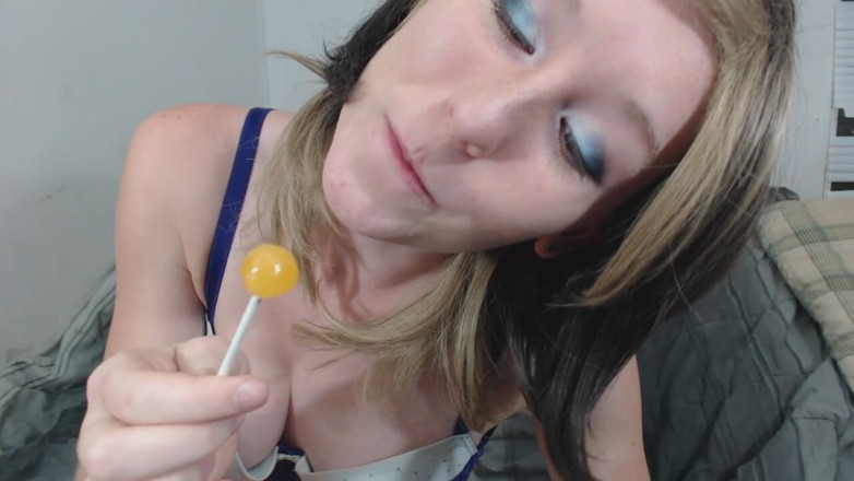 Brooke Dillinger: V122 Lutschen und lecken, lollipop, b4 spermashow