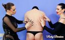 Kinky Domina Christine queen of nails: Double Domme Nipple Play Long Nails Scratching