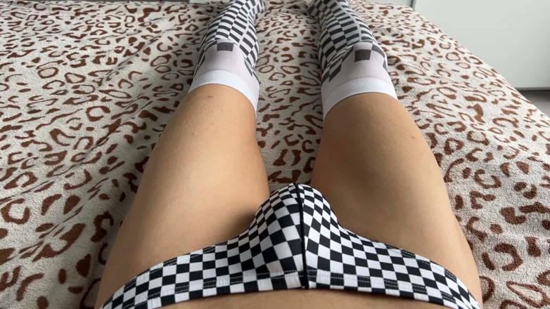 jacklongtv: Femboy Jerking off Her Cock in the First Person