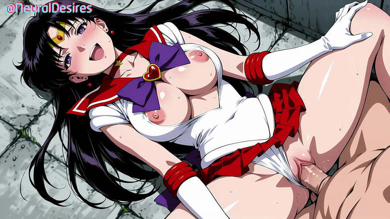 NeuralDesires: Beso de fuego de Sailor Mars del deseo (parodia) - generado por...