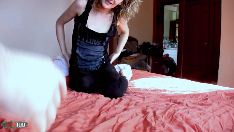 MMM100: Hot sex tape with skinny french blonde Evy Sky