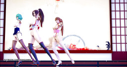 3D-Hentai Games: GigaReolEVO - závislost striptýz Mai Shiranui Tamaki Kasumi