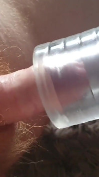 Stepson Edges Stepdaddy with Suck Machine