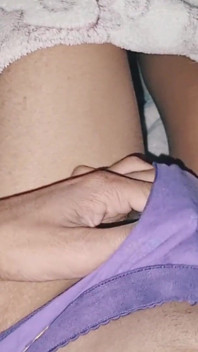 Slim and Skinny Sissy Femboy Masturbating in Sister's Pantie