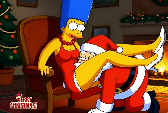 Octopussy Lovers Club: 圣诞老人在圣诞节乱搞已婚家庭主妇marge Simpson