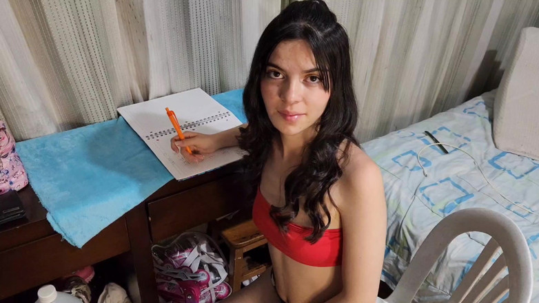 Jopy sex: Part 1. Sexy Student Is Fucked by Her Partner After Helping...