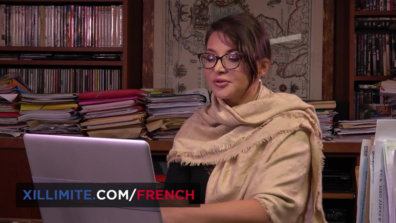 French girls at work: Sensual francesa morena fodida anal em seu quarto