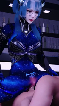 3D Big Boobs Slut Cosplay Model Show Her New Perfect Tattoo