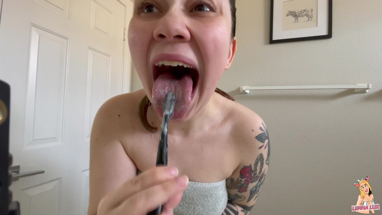 Lenna Lux: Snot Rockets After Teeth Brushing