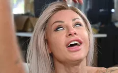 Bts of the Scene, Hot Transex Noemi Meets a Warehouse Worker! Balls Deep Anal with Big Dick, Gapes, Deepthroat, Pee and Cum