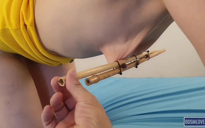 Bdsmlovers91: How to Warm up Empty Saggy Tits BDSM - Colored Version
