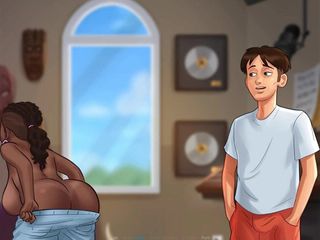 EroticKrisso: Summer Timesaga - sex sălbatic cu adolescentă negresă