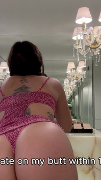 JOI CEI - Cum on Your Petite Eurasian Ass and Swallow Everything